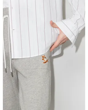Maison Kitsuné Chillax Fox テーパード トラックパンツ - グレー - サムネイル4