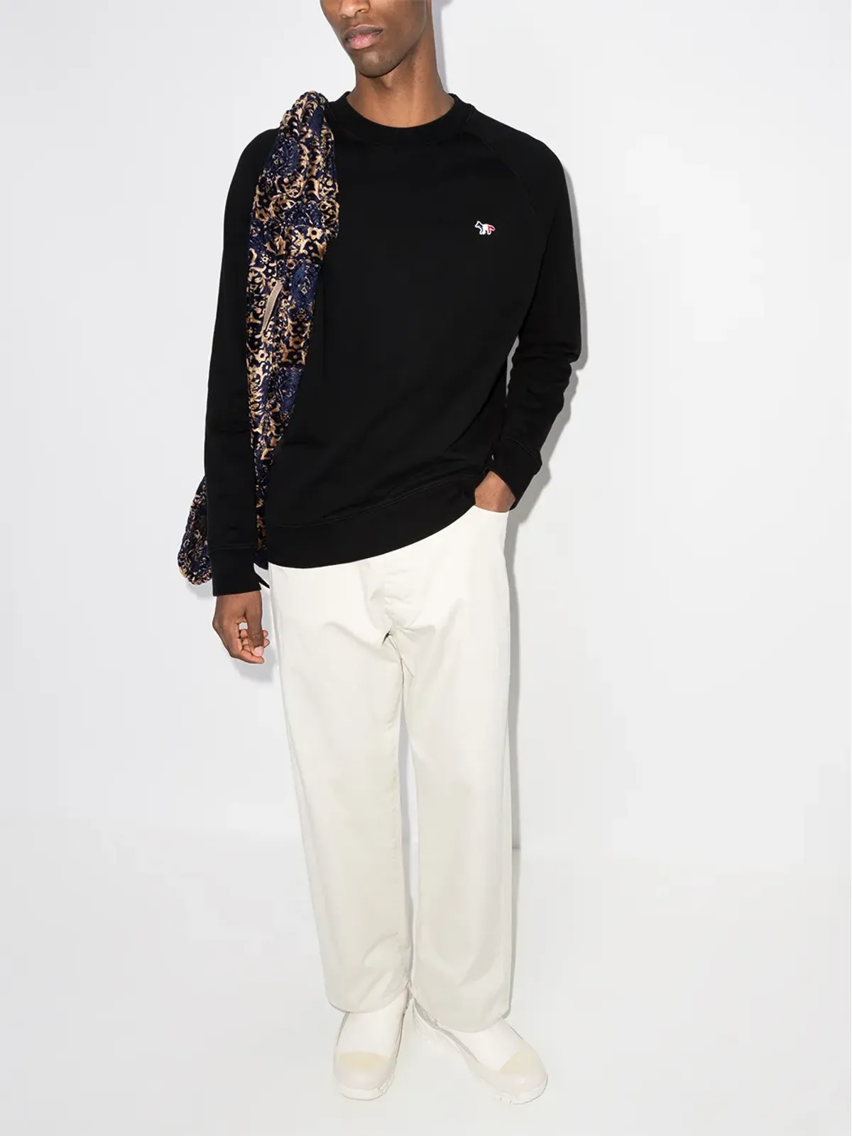 Maison Kitsuné フラッグフォックス コットン スウェットシャツ - 画像5