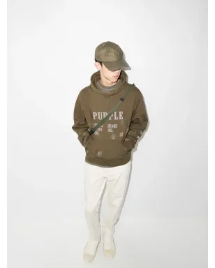 Purple Brand ロゴプリント長袖フーディ - サムネイル5