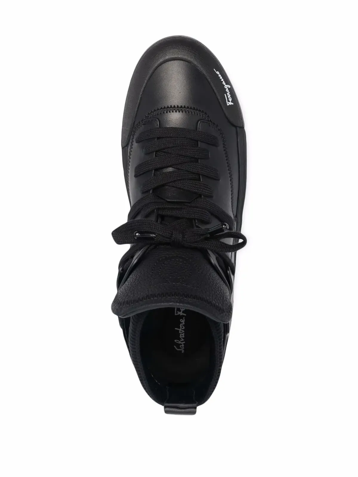 Ferragamo ハイトップ レザースニーカー - 画像4