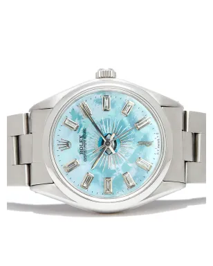 Jacquie Aiche ビンテージ カスタム Rolex Oyster Perpetual ブルー - サムネイル5