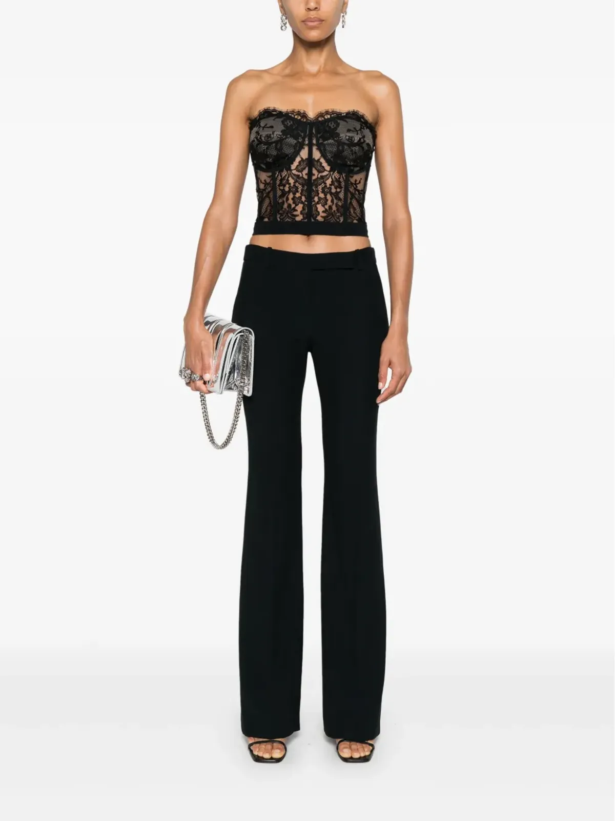 Alexander McQueen ブーツカット テーラードパンツ - 画像2