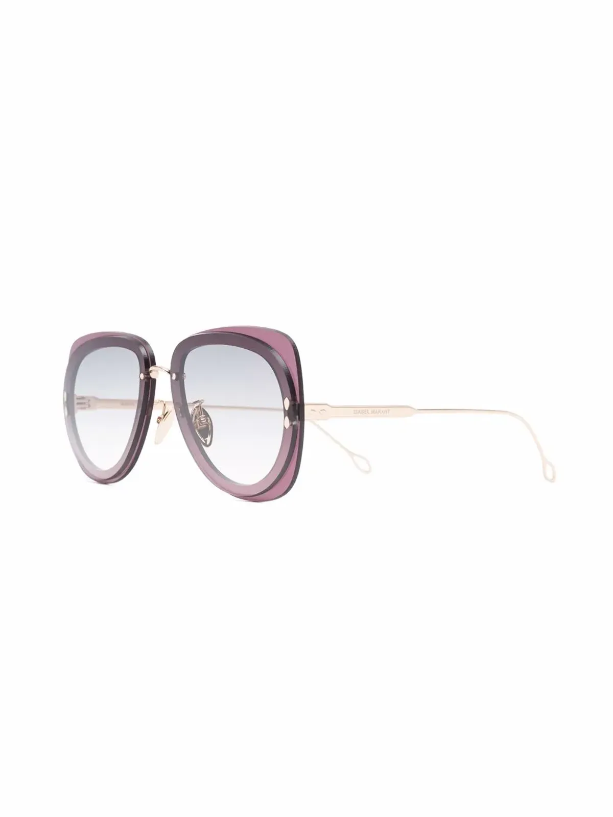 Isabel Marant Eyewear スクエア型ティントサングラス - Purple - 画像2