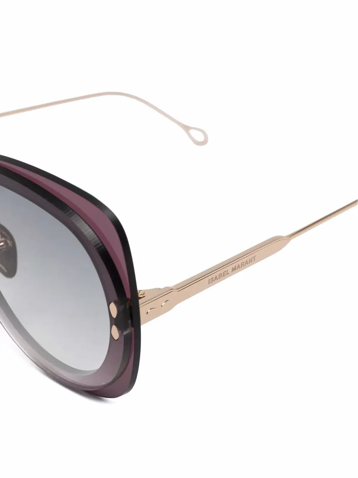 Isabel Marant Eyewear スクエア型ティントサングラス - Purple - 画像3