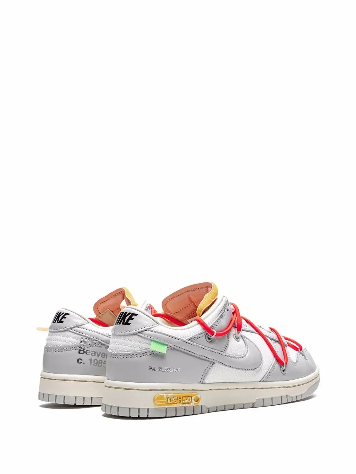 Nike X Off-White ダンク ロー Lot 6 スニーカー - 画像3