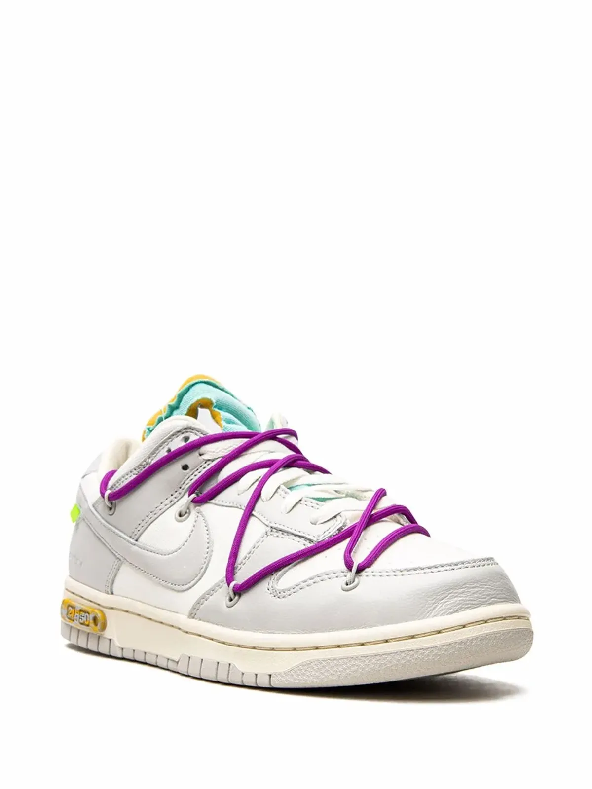 Nike X Off-White ダンク ロー Lot 21 スニーカー - 画像2