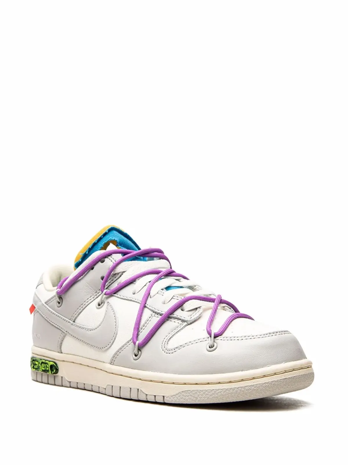 Nike X Off-White ダンク ロー ロット47 スニーカー - 画像2