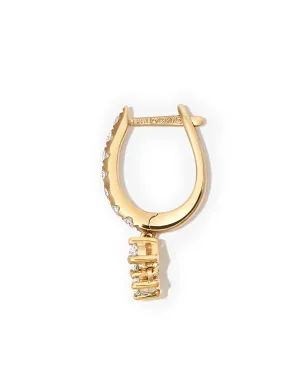 Jacquie Aiche 14K イエローゴールド ダイヤモンド ミニフープ イヤリング - サムネイル3