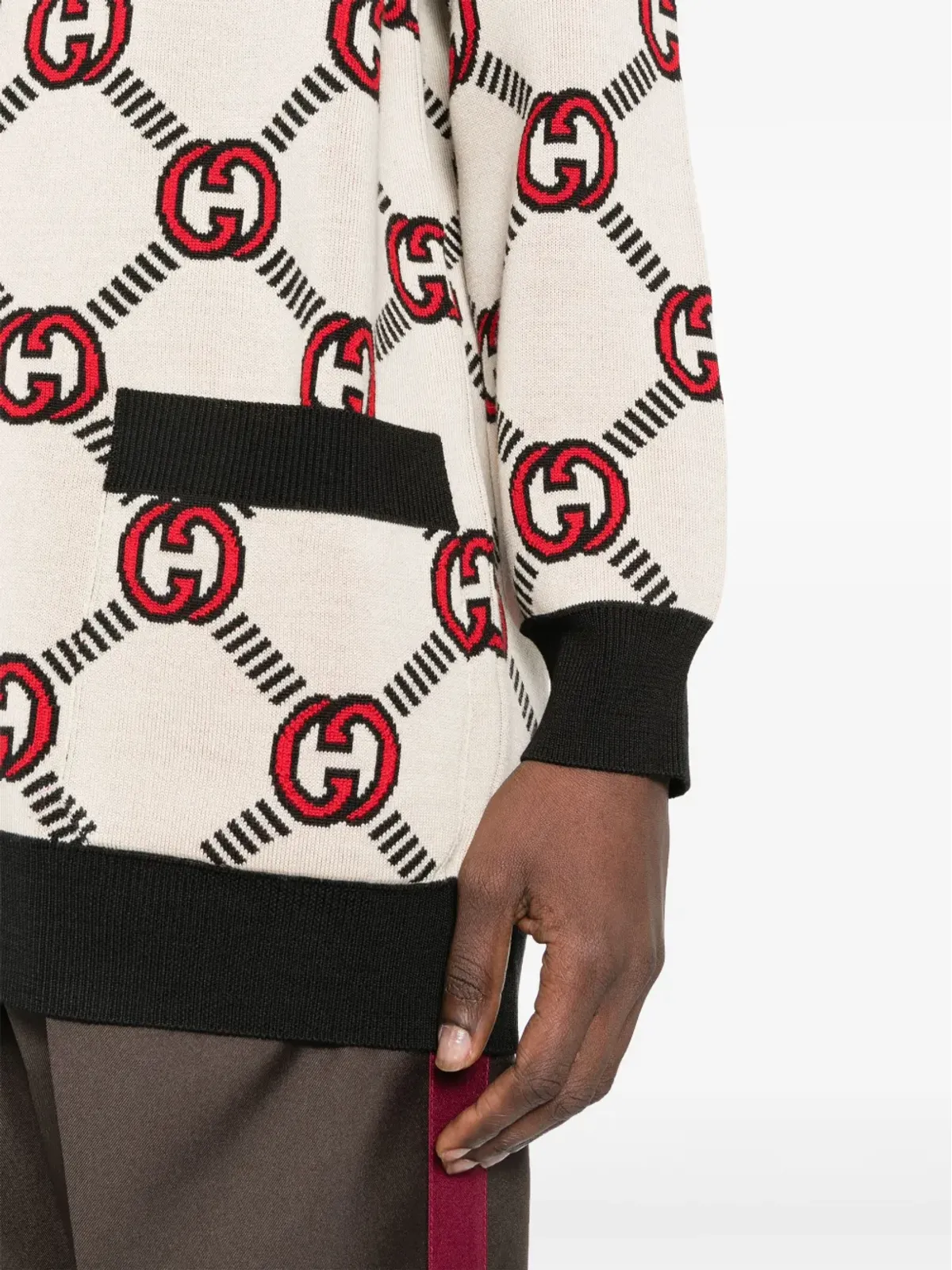 Gucci リバーシブル インターロッキングG カーディガン - 画像5