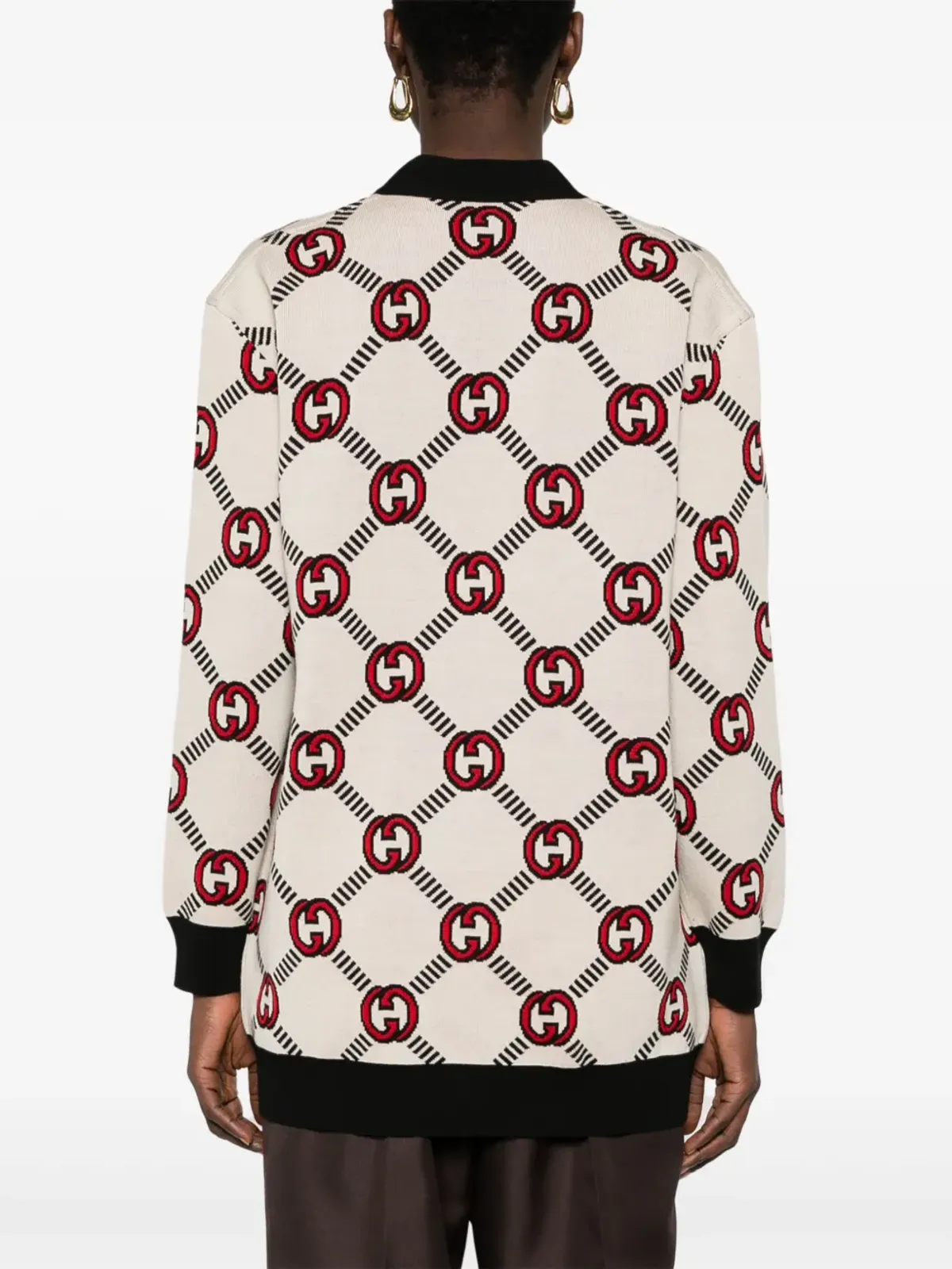 Gucci リバーシブル インターロッキングG カーディガン - 画像4