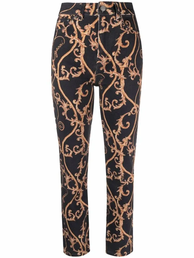 Ganni GANNI バロックプリントジーンズの商品画像