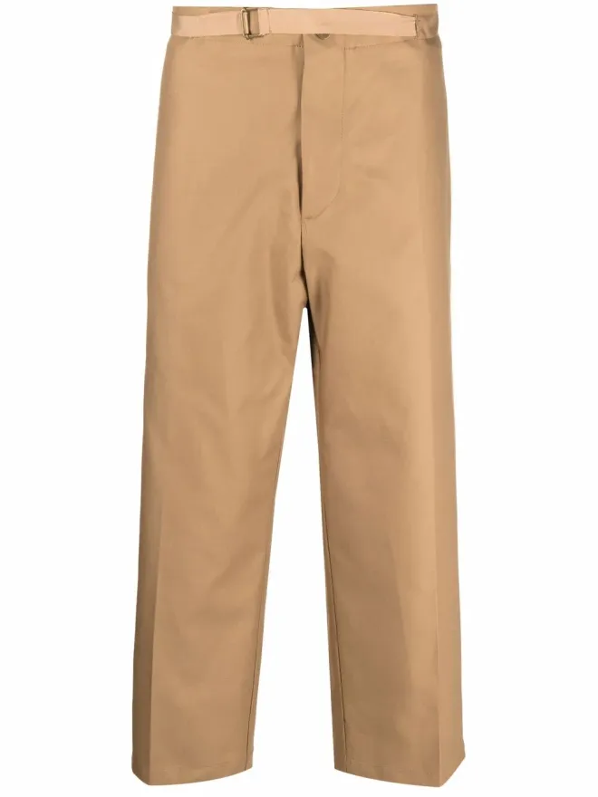 Costumein Costumein ハイウエスト・クロップド・コットンパンツ - ブラウンの商品画像