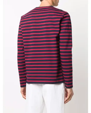 Alexander McQueen ストライプ長袖Tシャツ - ブルー - サムネイル4