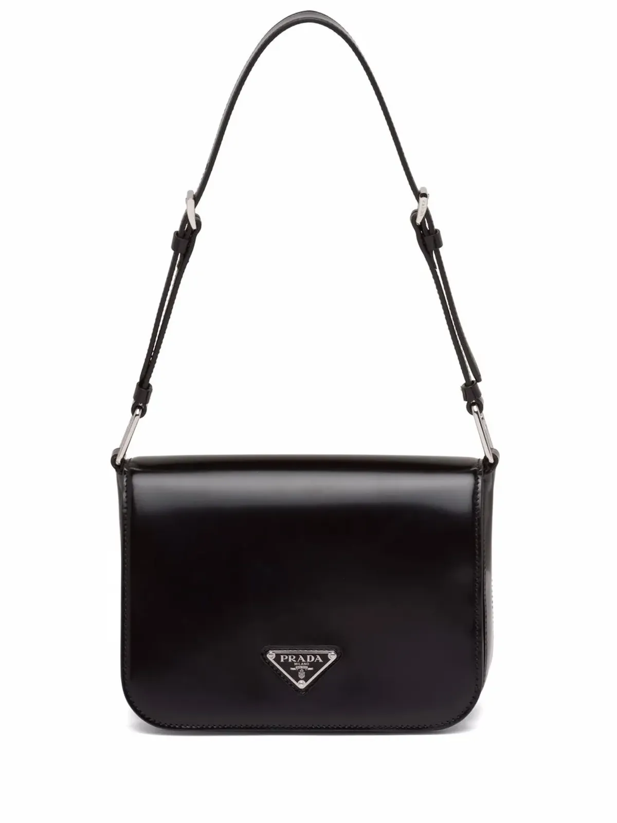 Prada ブラッシュドレザー ショルダーバッグ - 画像1