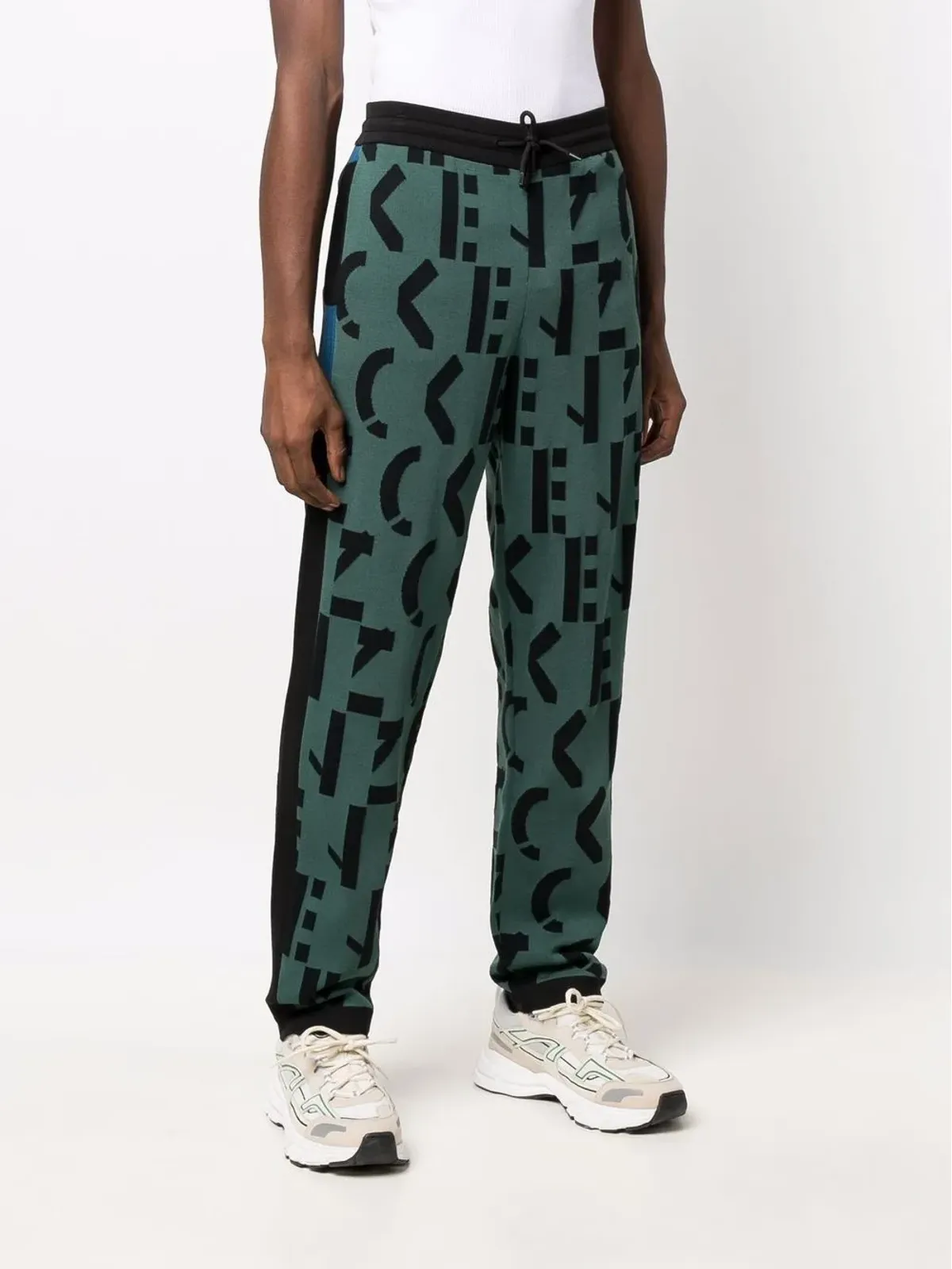 Kenzo ロゴニット・ストレートレッグ・ジョガー - グリーン - 画像3