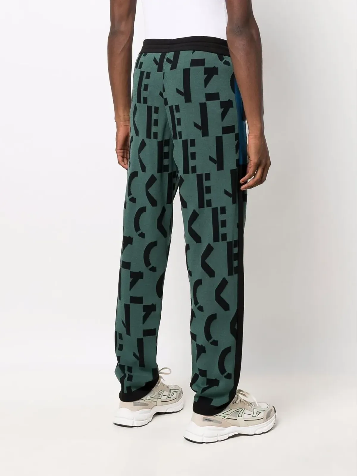 Kenzo ロゴニット・ストレートレッグ・ジョガー - グリーン - 画像4
