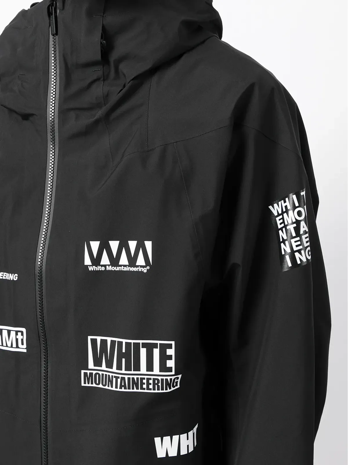 White Mountaineering グラフィックプリントのジップアップ軽量ジャケット - 画像5