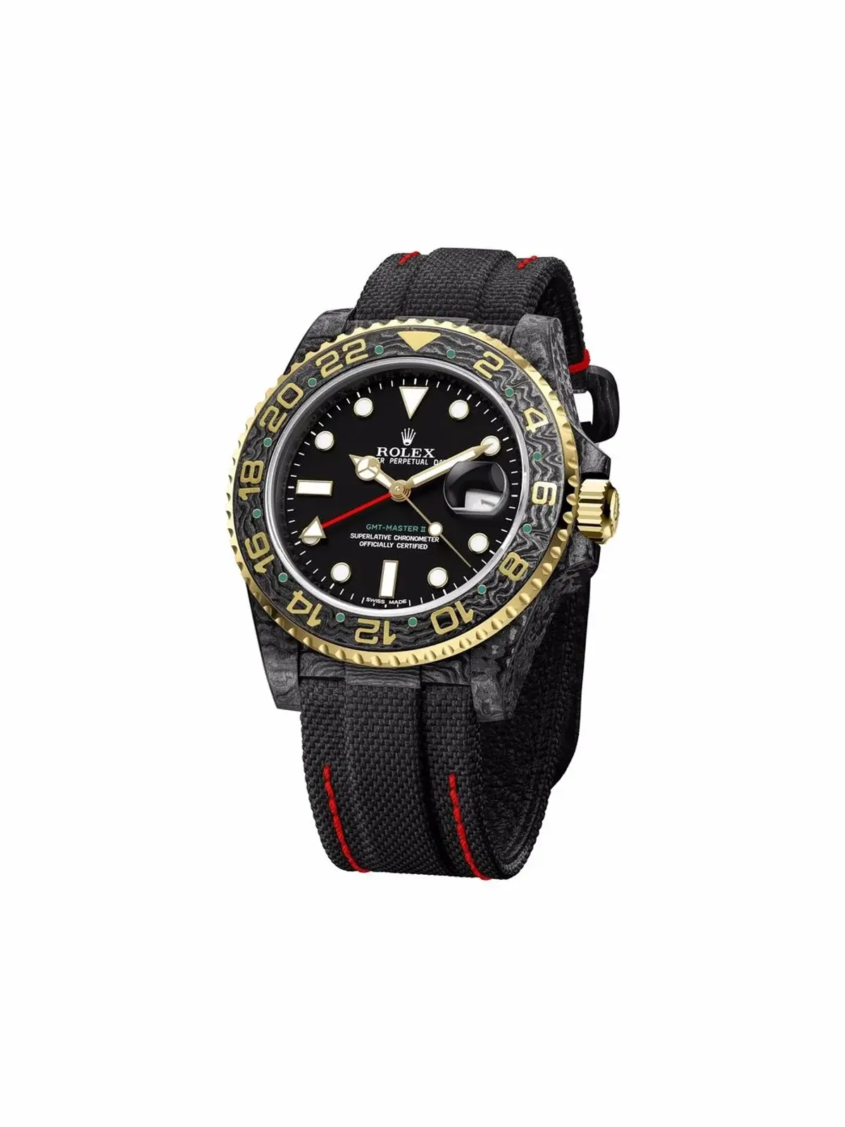 DiW (Designa Individual Watches) カスタム DiW GMT-Master II Golden Speedster 40mm ブラック - 画像3