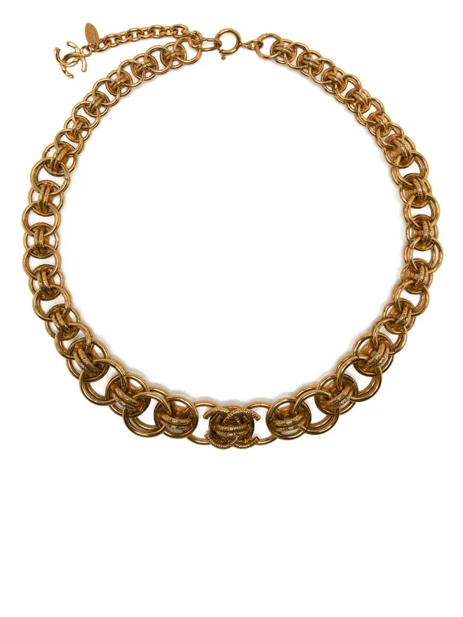 CHANEL Pre-Owned CHANEL Pre-Owned CCロゴチェーンネックレスの商品画像
