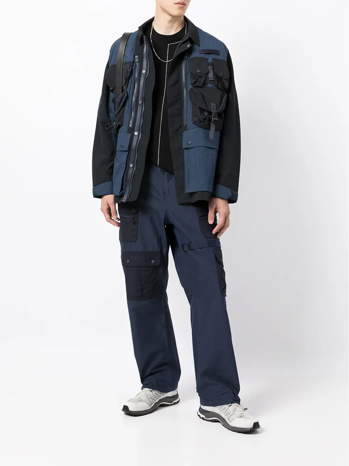 White Mountaineering マルチポケット コットン混紡 パラシュートパンツ - 画像2