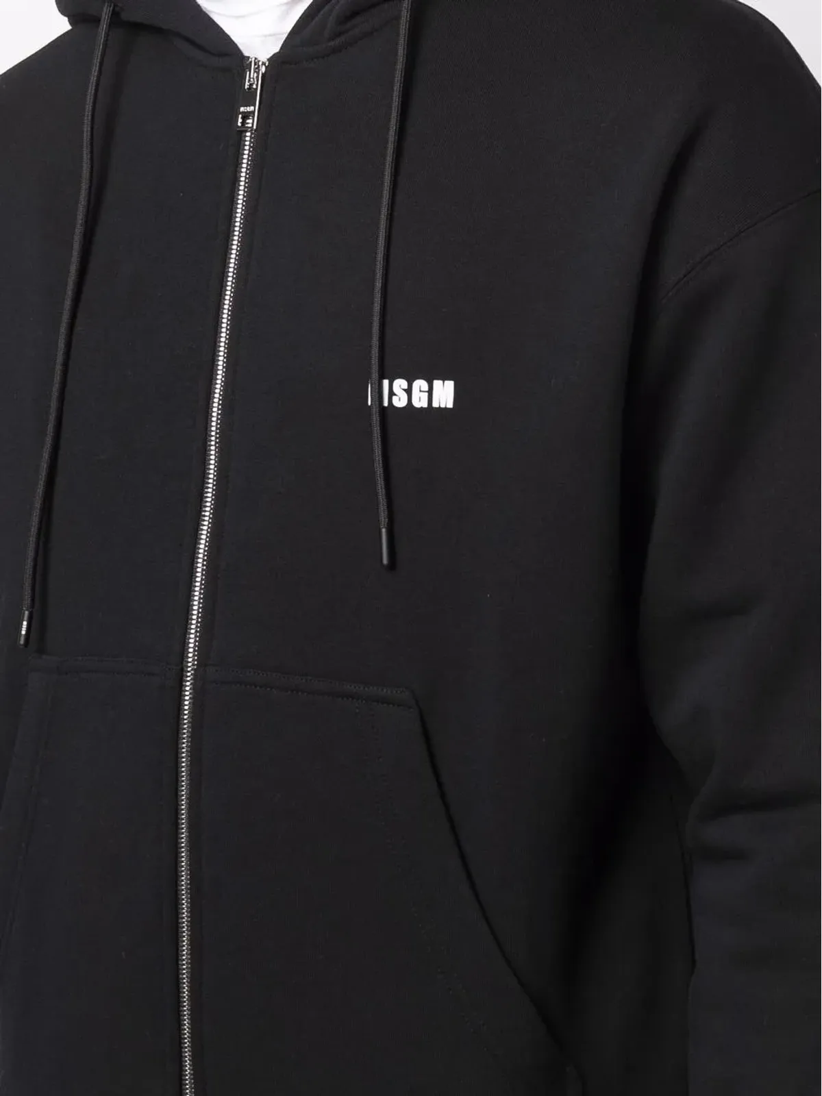 MSGM ロゴプリント コットン フーディ - 画像5
