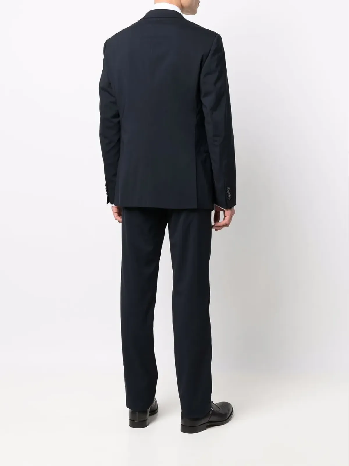 Giorgio Armani シングルブレスト テーラードスーツ - ブルー - 画像4