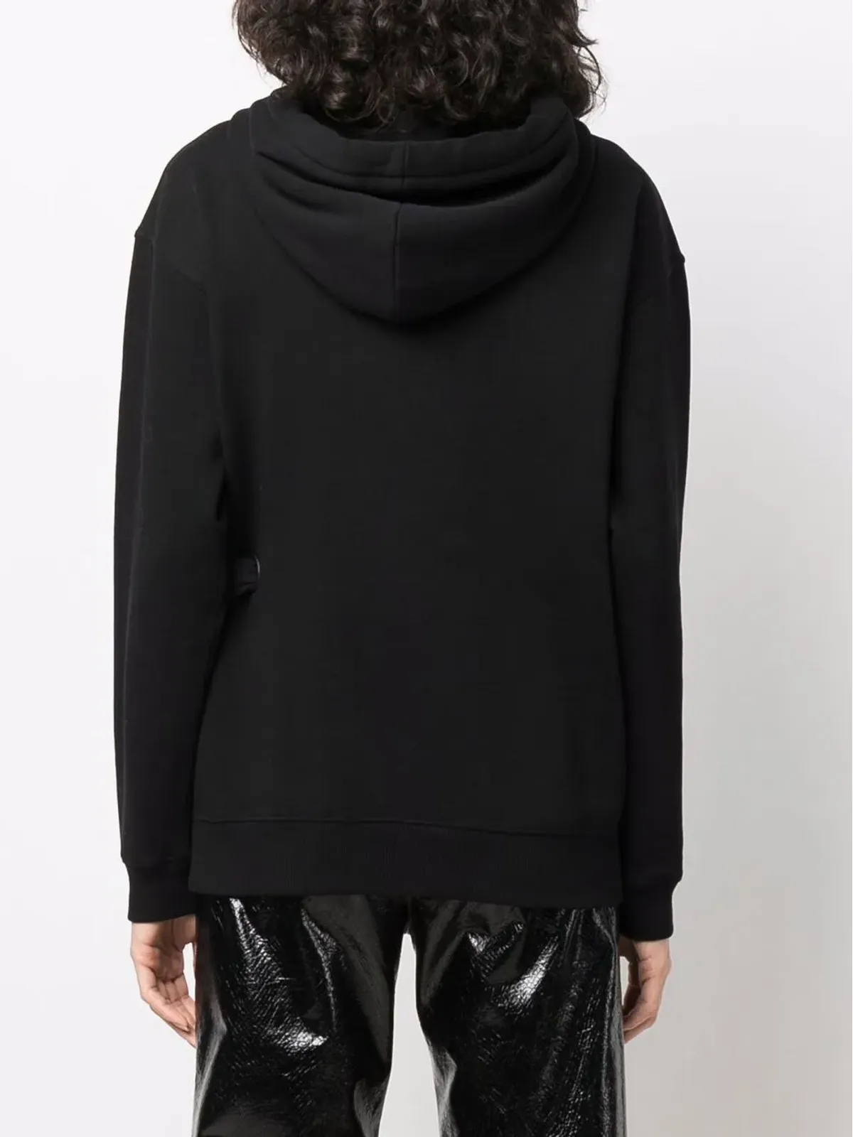 Givenchy スカーフディテール コットンフーディー - ブラック - 画像4