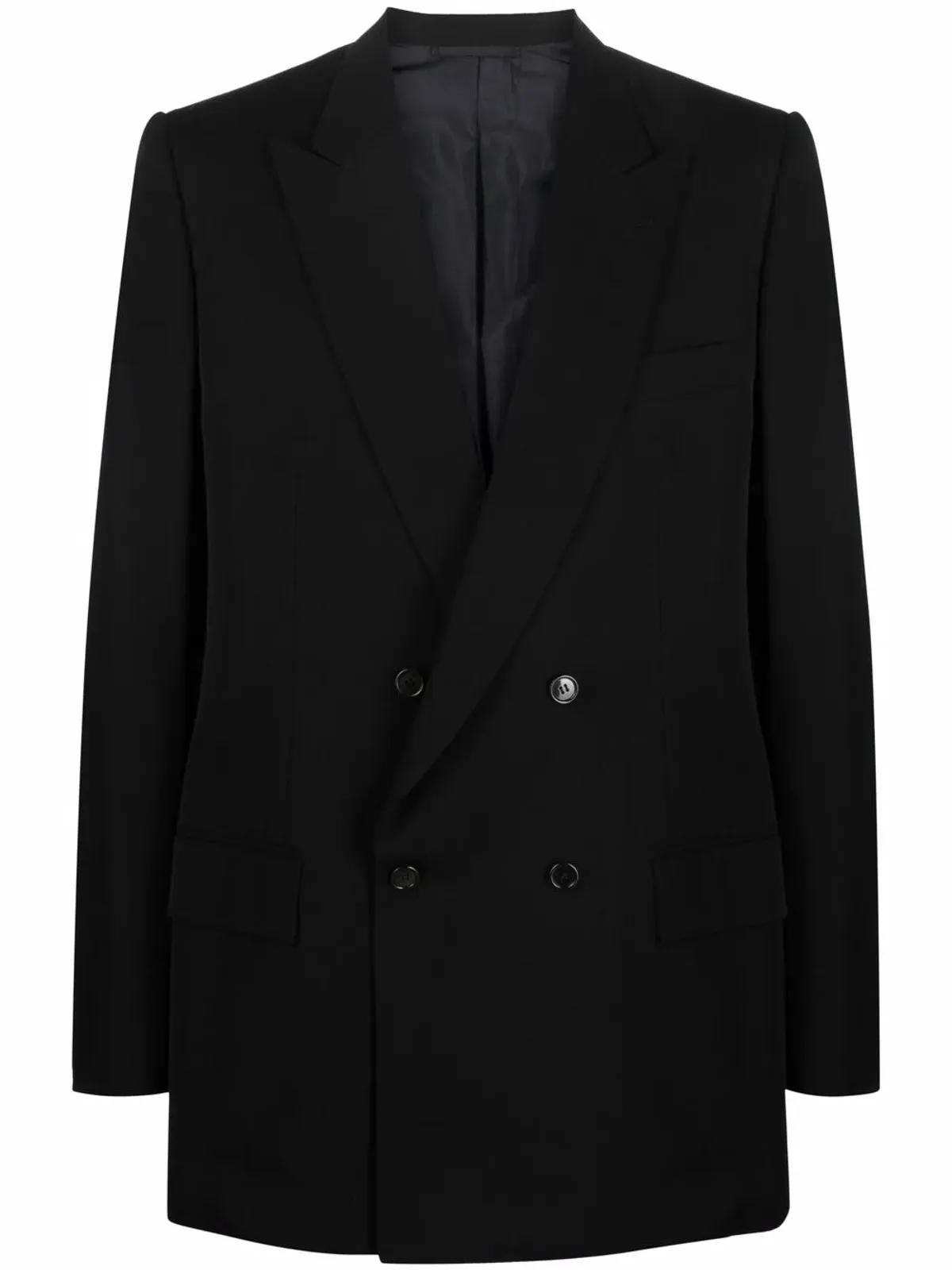 A.N.G.E.L.O. Vintage Cult 1970s ノッチド・ラペル ダブルブレスト ブレザー - ブラック - 画像1