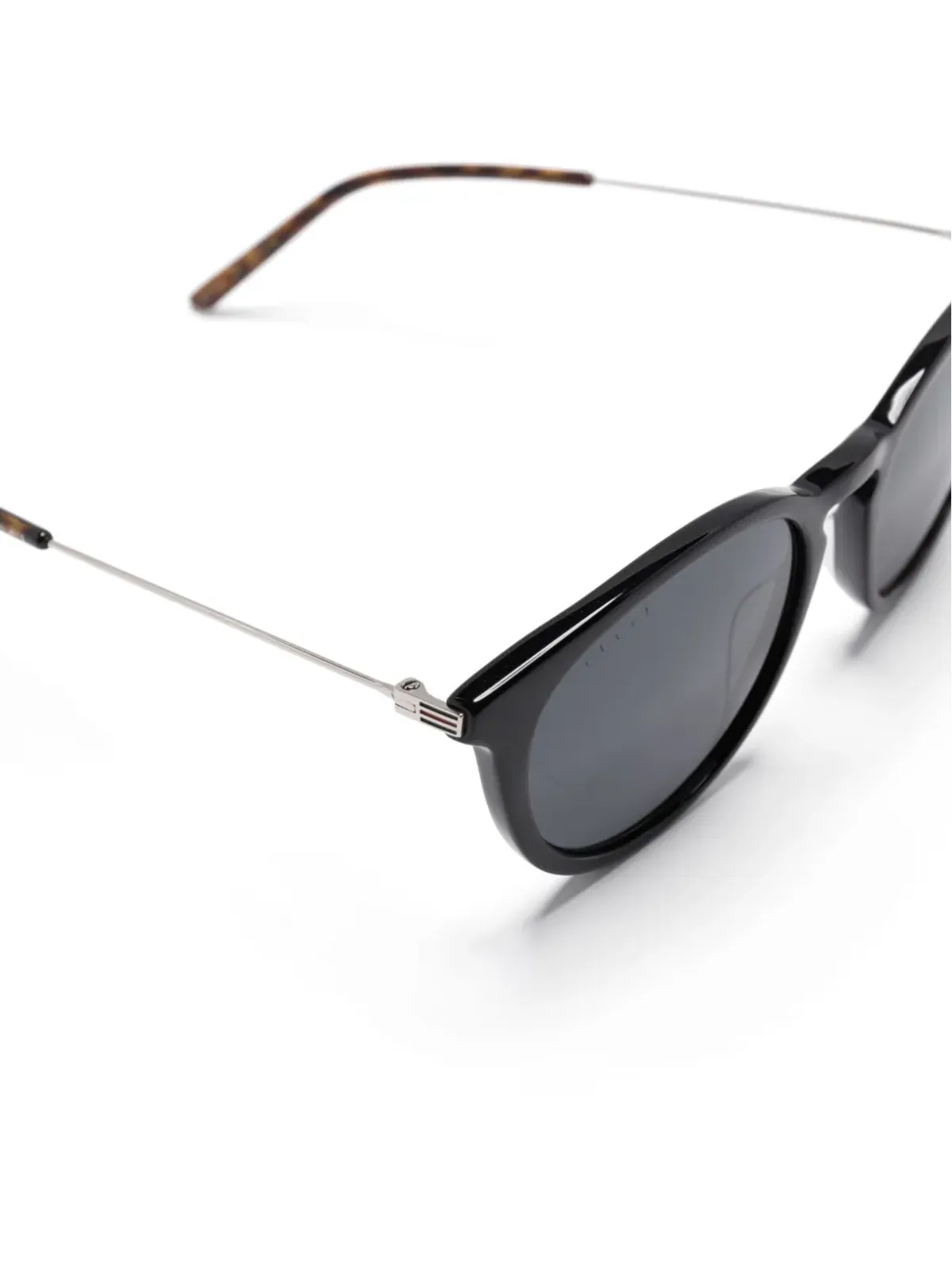 Gucci Eyewear キャットアイサングラス ブラック - 画像3