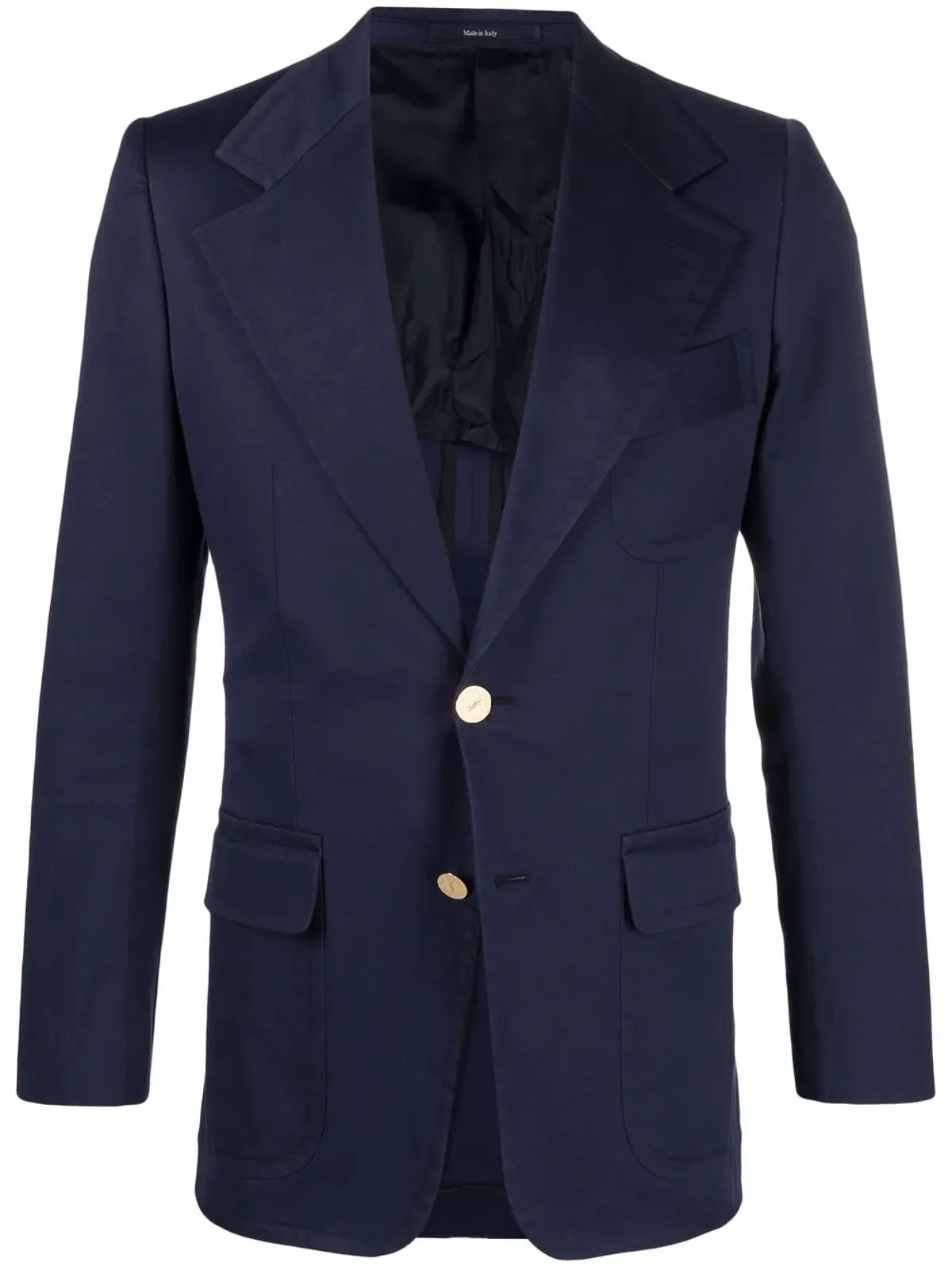 Saint Laurent Pre-Owned ノッチド・ラペル・シングルブレスト・ブレザー - ブルー - 画像1