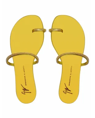 Giuseppe Zanotti カラフルなフラットサンダル - Yellow - サムネイル4