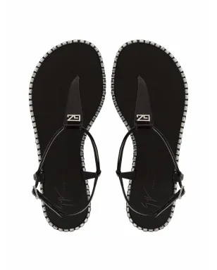 Giuseppe Zanotti ベラトリクス スタッズサンダル - ブラック - サムネイル4