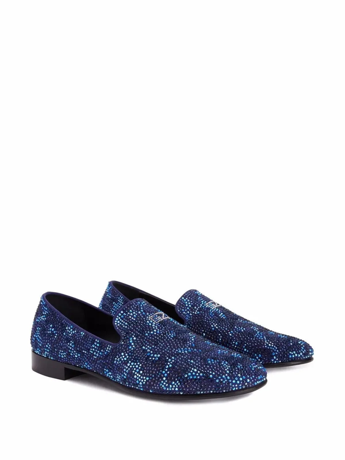 Giuseppe Zanotti ルイス・スタライト ラインストーン ローファー - ブルー - 画像2