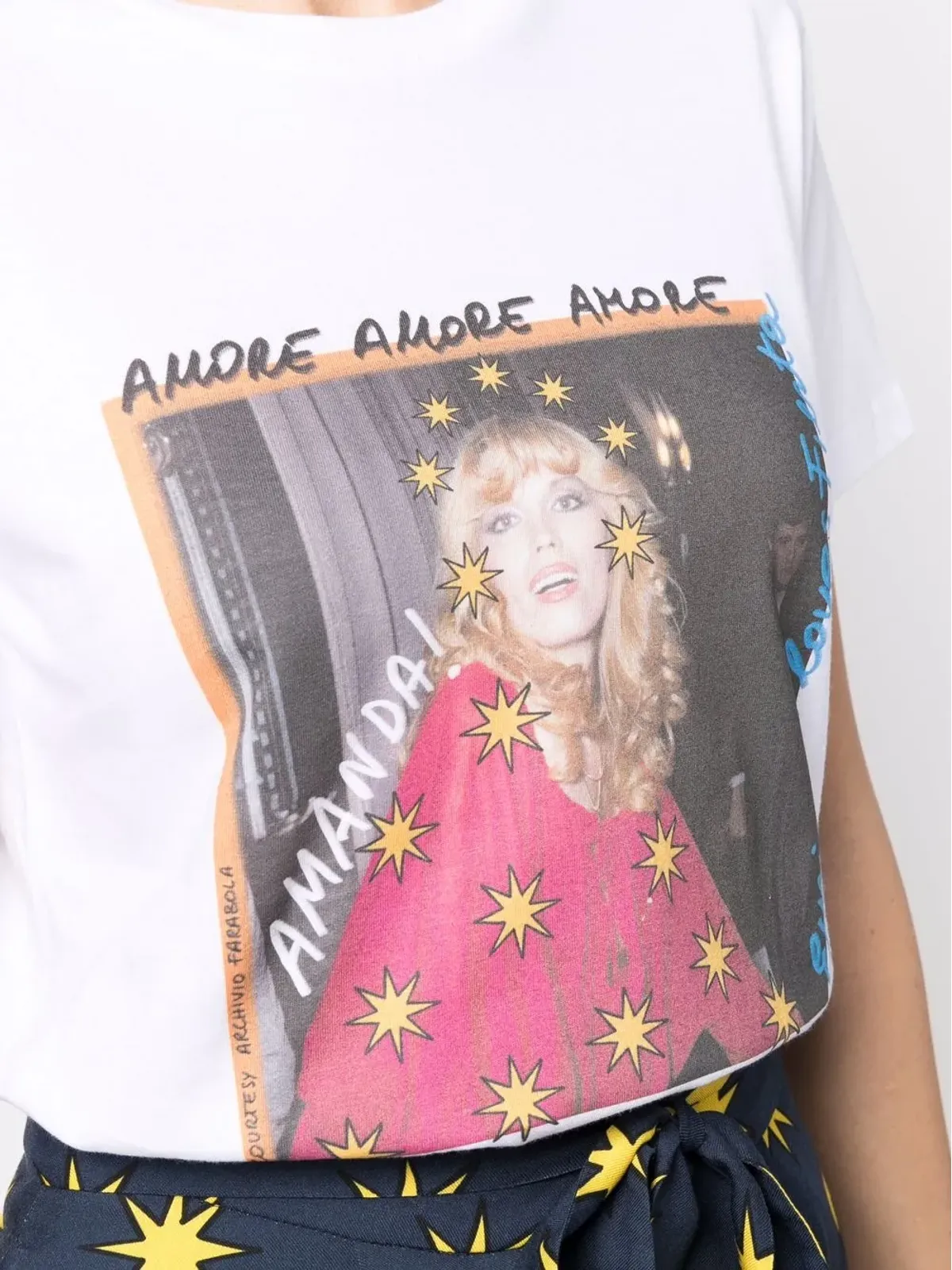 alessandro enriquez フォトプリント Tシャツ - 画像5