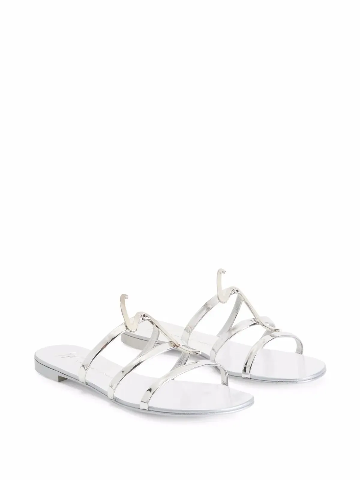 Giuseppe Zanotti Syrma G-strap サンダル - シルバー - 画像2