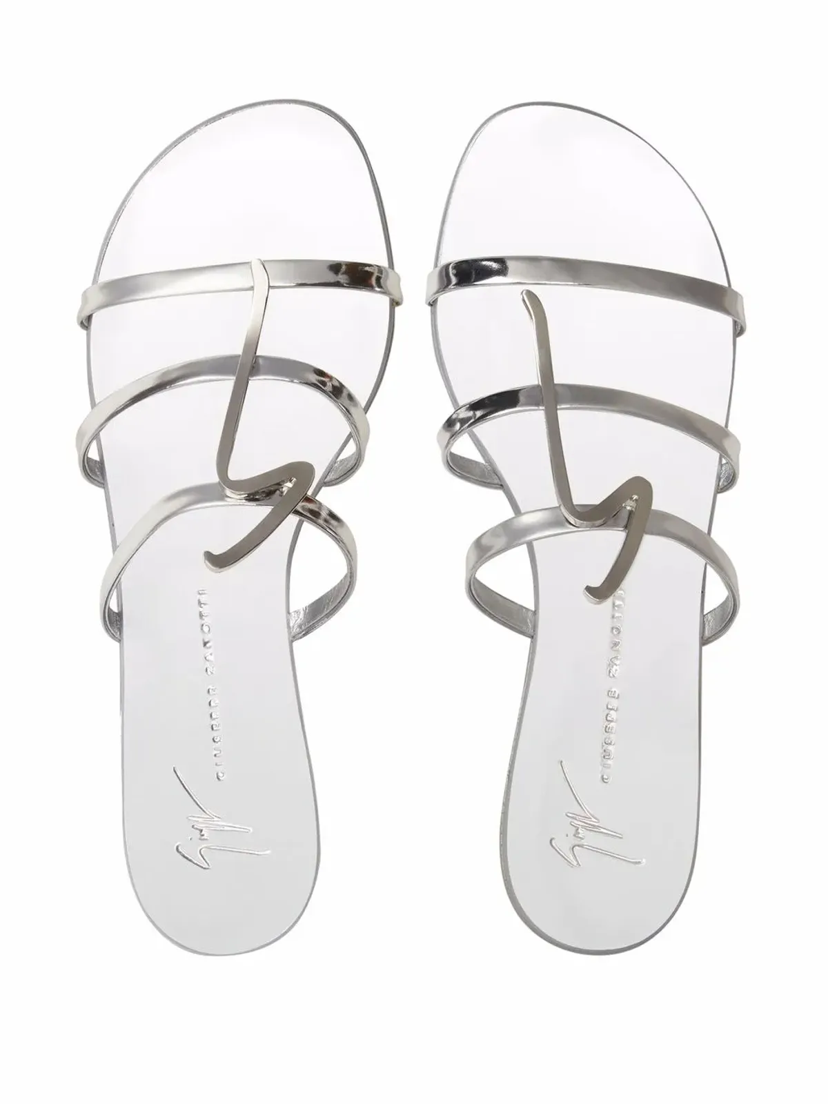 Giuseppe Zanotti Syrma G-strap サンダル - シルバー - 画像4