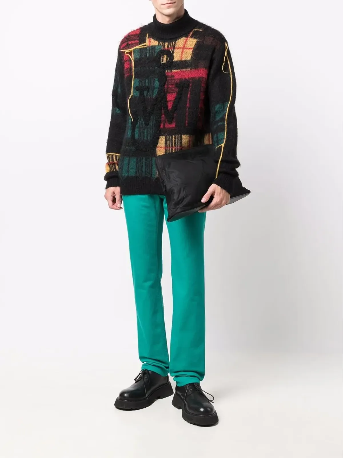 Raf Simons ロゴパッチ ストレートレッグパンツ - 画像2