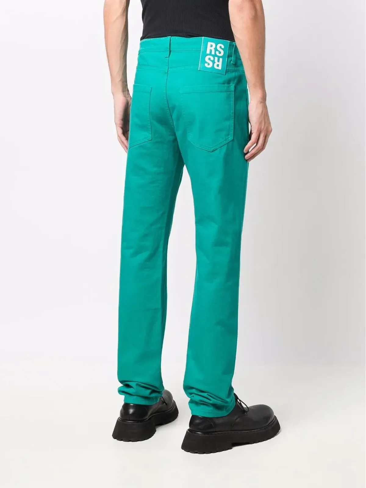 Raf Simons ロゴパッチ ストレートレッグパンツ - 画像4