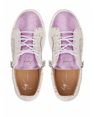 Giuseppe Zanotti Gail シルバースニーカー - サムネイル4