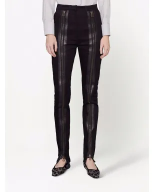 Gucci ジップディテール ストリップパンツ - ブラック - サムネイル3