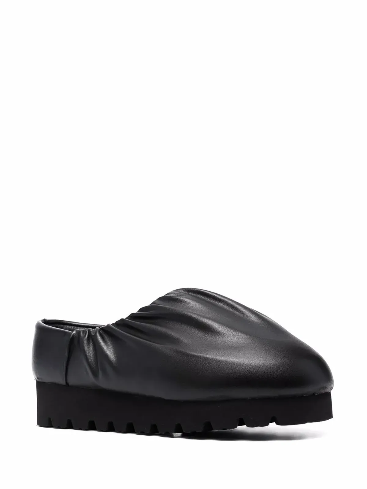YUME YUME Camp Shoe ruched mules - Black - 画像2