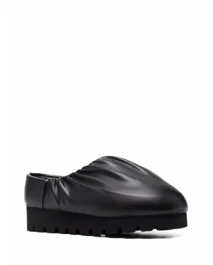 YUME YUME Camp Shoe ruched mules - Black - サムネイル2