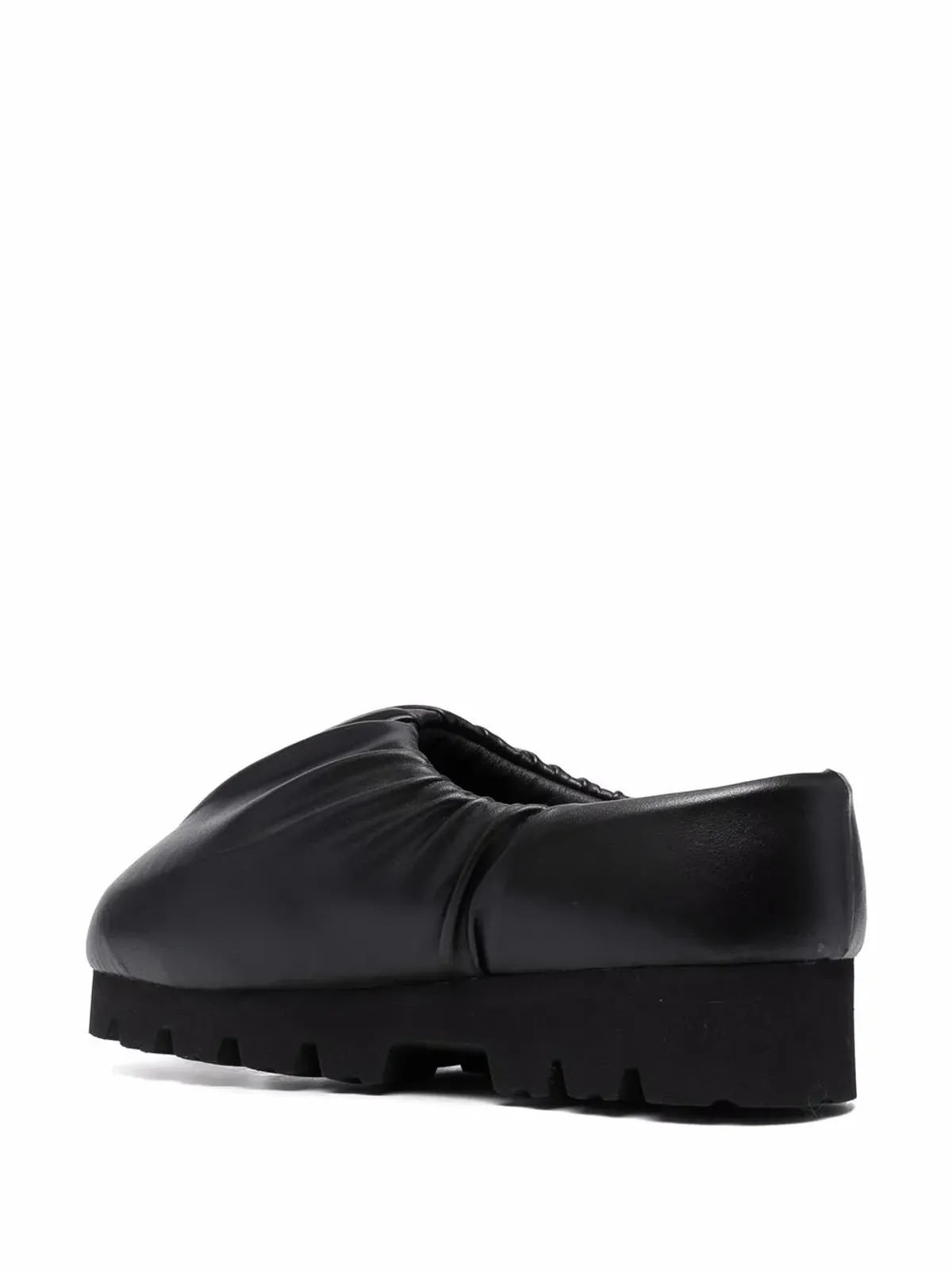 YUME YUME Camp Shoe ruched mules - Black - 画像3