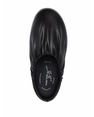 YUME YUME Camp Shoe ruched mules - Black - サムネイル4