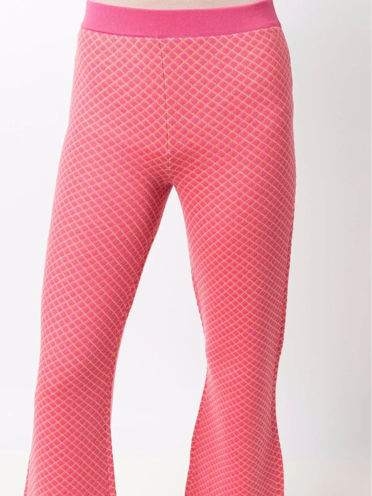 Moschino フレアジャカードニットパンツ - 画像5