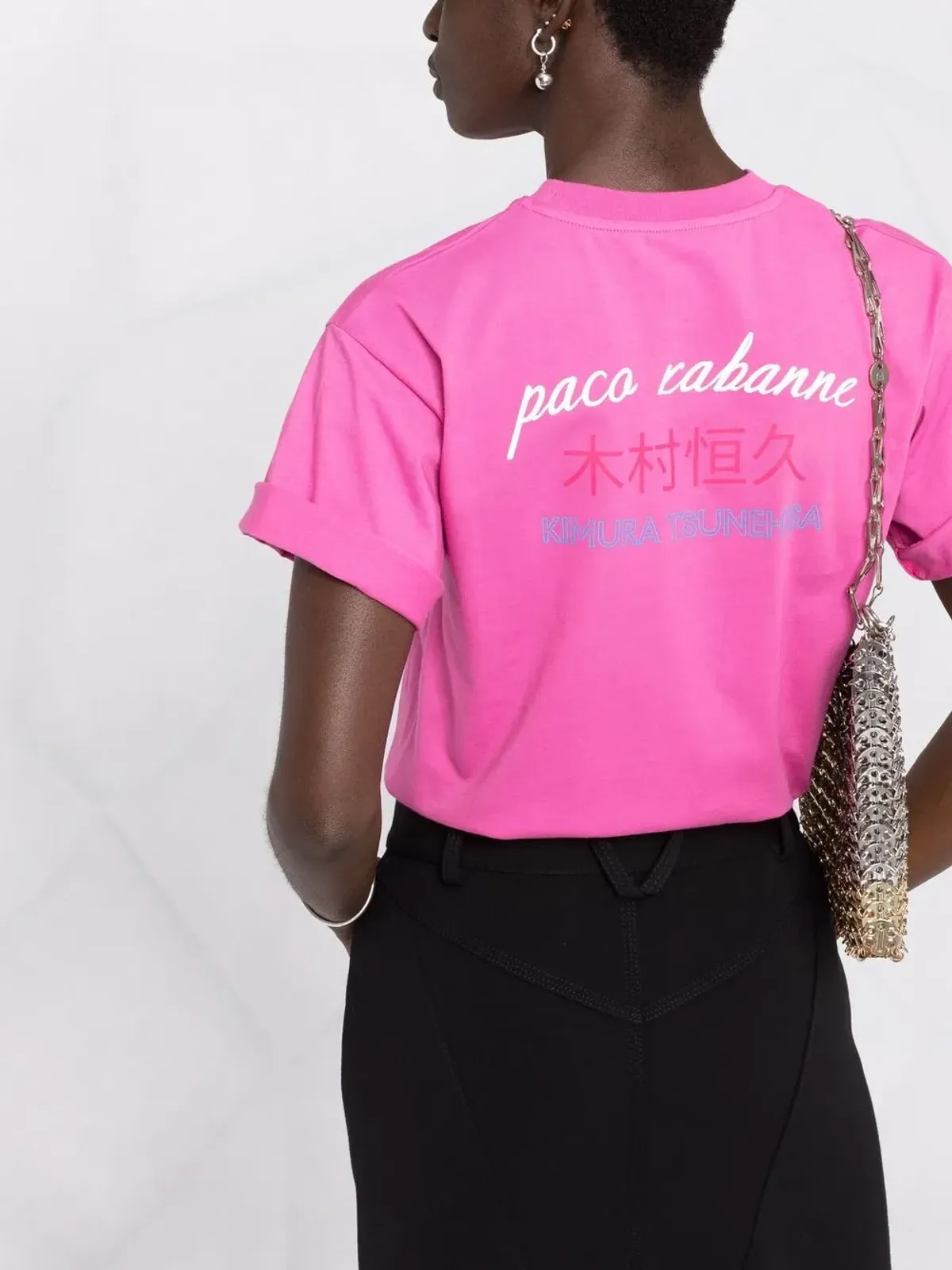 Rabanne x Kimura Tsunehisa クルーネックTシャツ - ピンク - 画像5