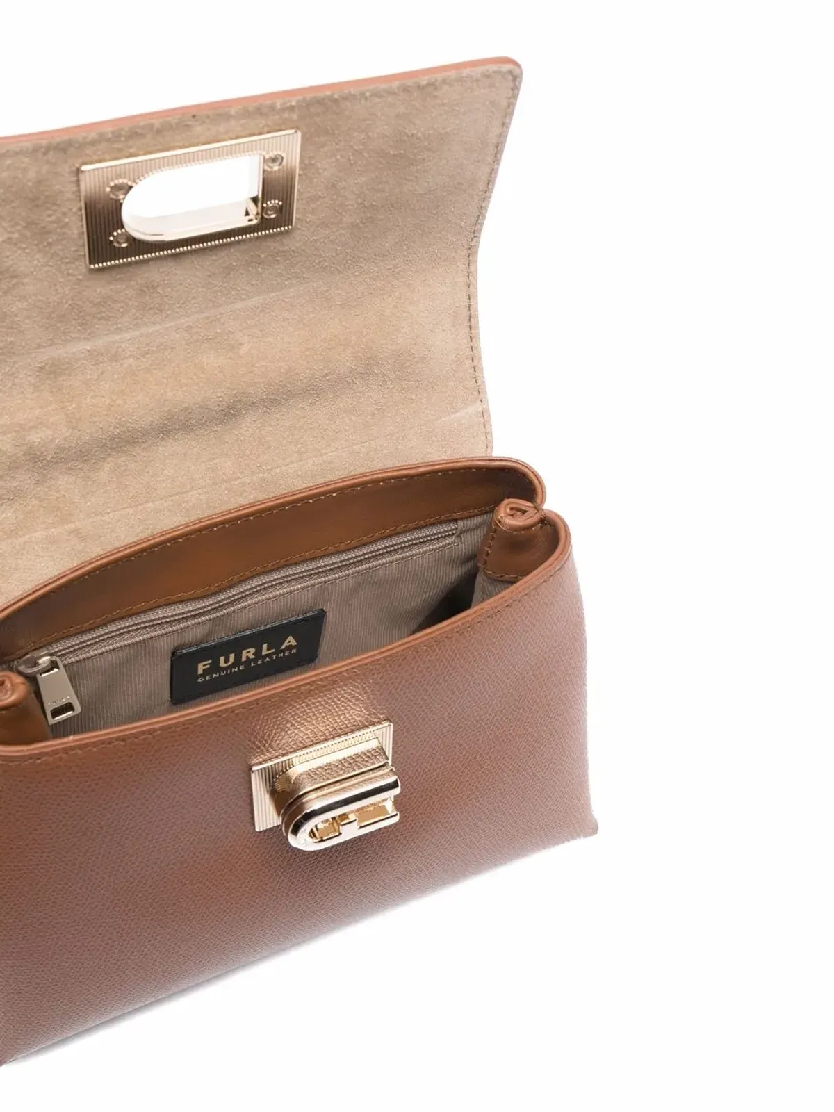 Furla 1927 レザー トートバッグ - ブラウン - 画像5