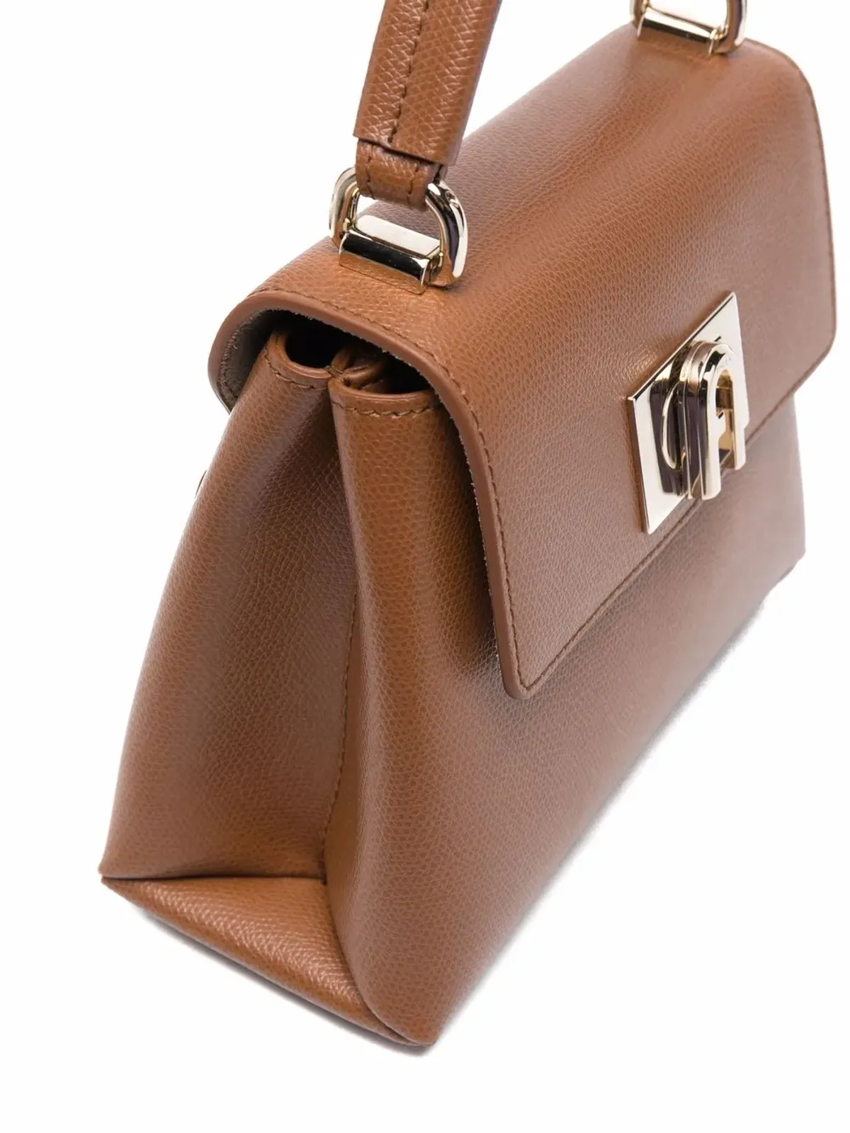 Furla 1927 レザー トートバッグ - ブラウン - 画像4