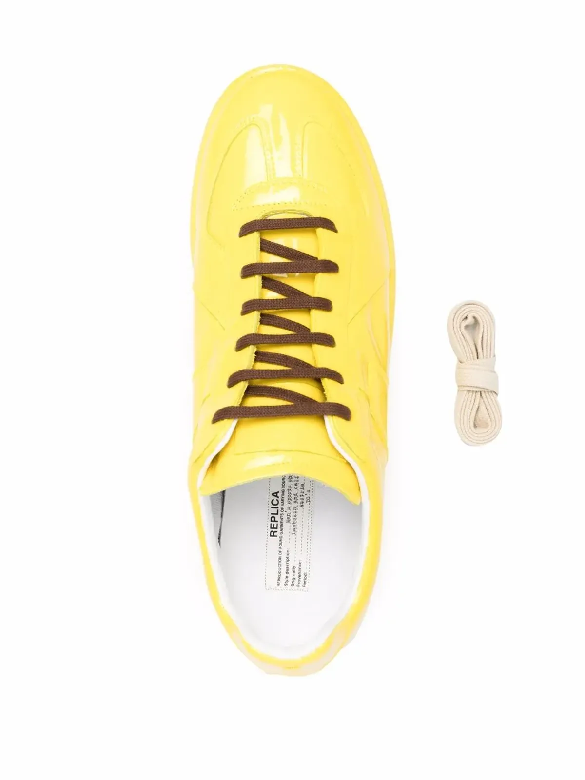 Maison Margiela Replica ハイシャインスニーカー - イエロー - 画像4