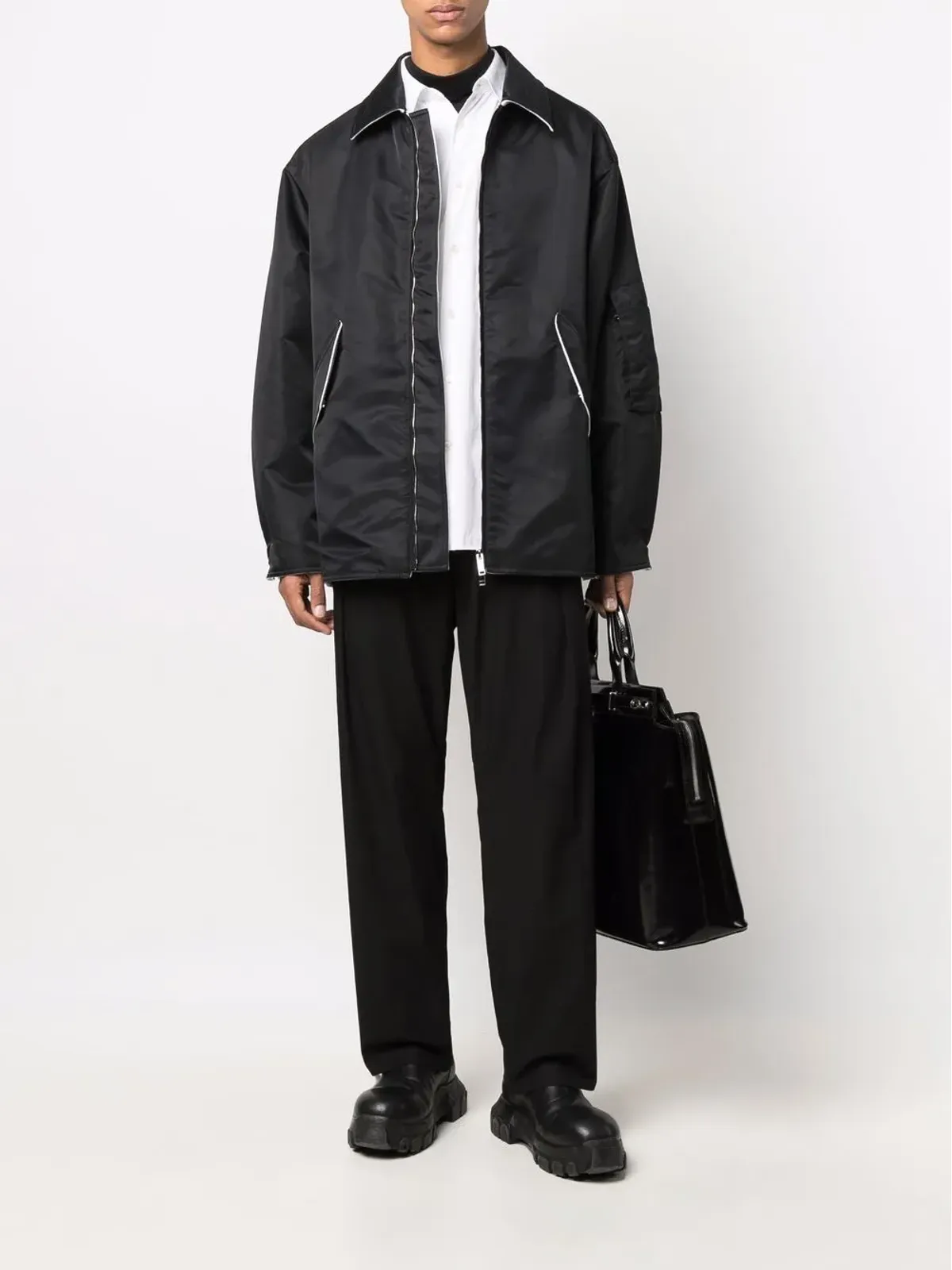 Valentino Garavani ジップアップシャツジャケット - 画像2
